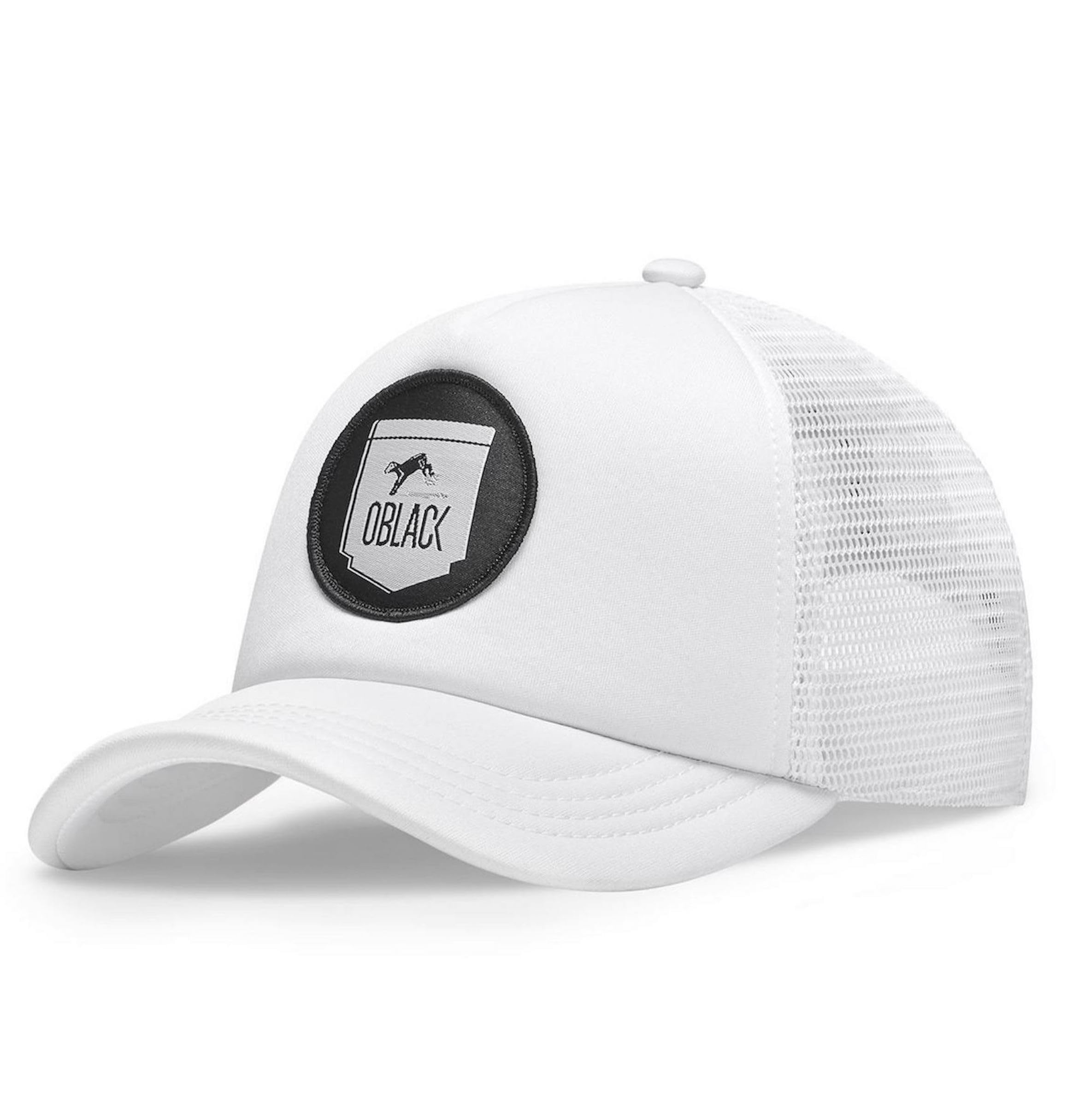 Gorra trucker blanca Classic de Oblack