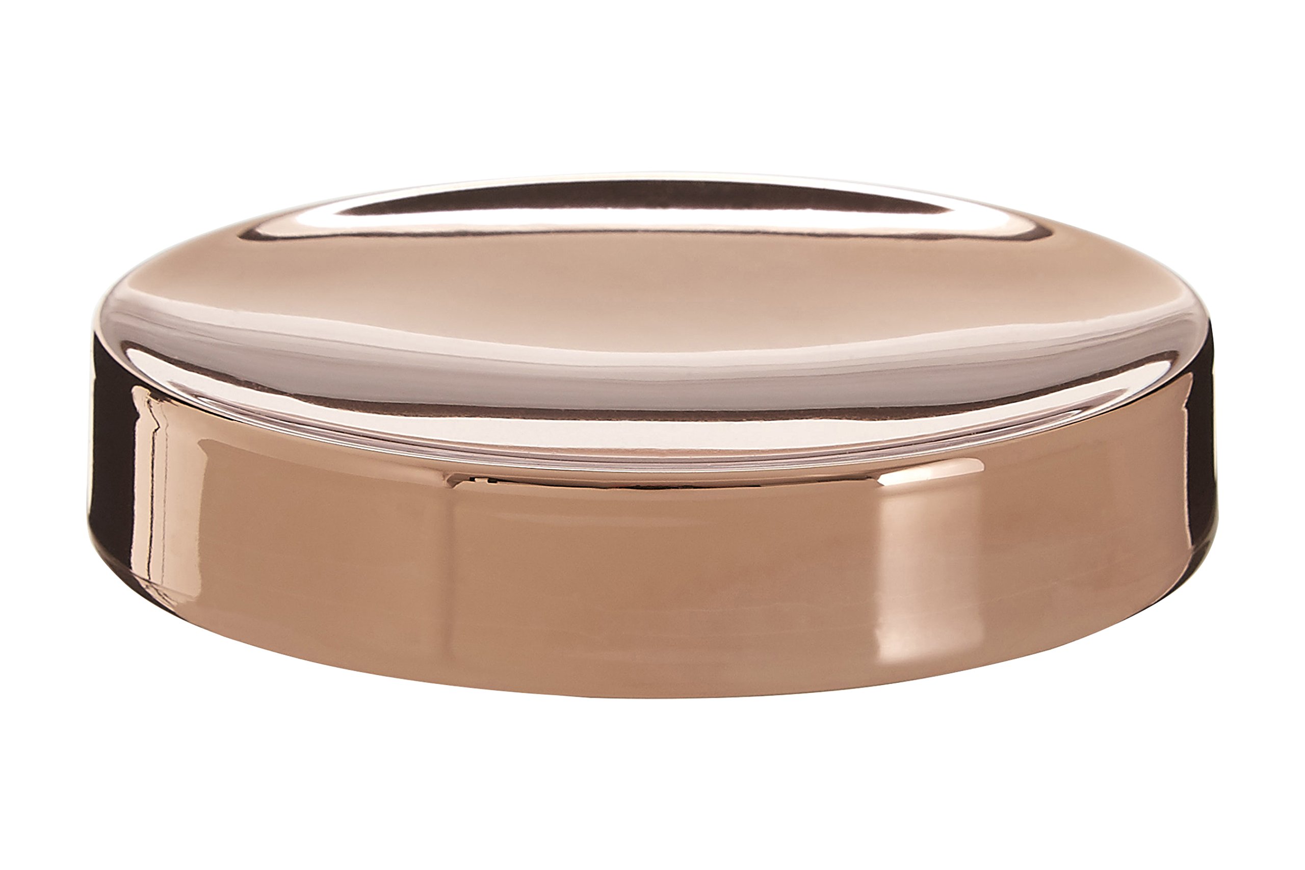 B&Q -  Rose Gold Soap DishRust-Resistant Stainless Steel Soap HolderElegant Soap Tray Curved Soap Container