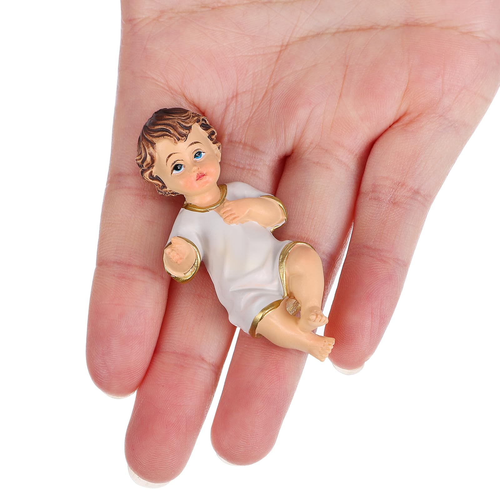 NUOBESTY 1Pc Home Accessories Jesus Baby Statue Ornament Resin Baby Jesus Figurines s Ornament Adornment Resin for Home Decor - Image 3