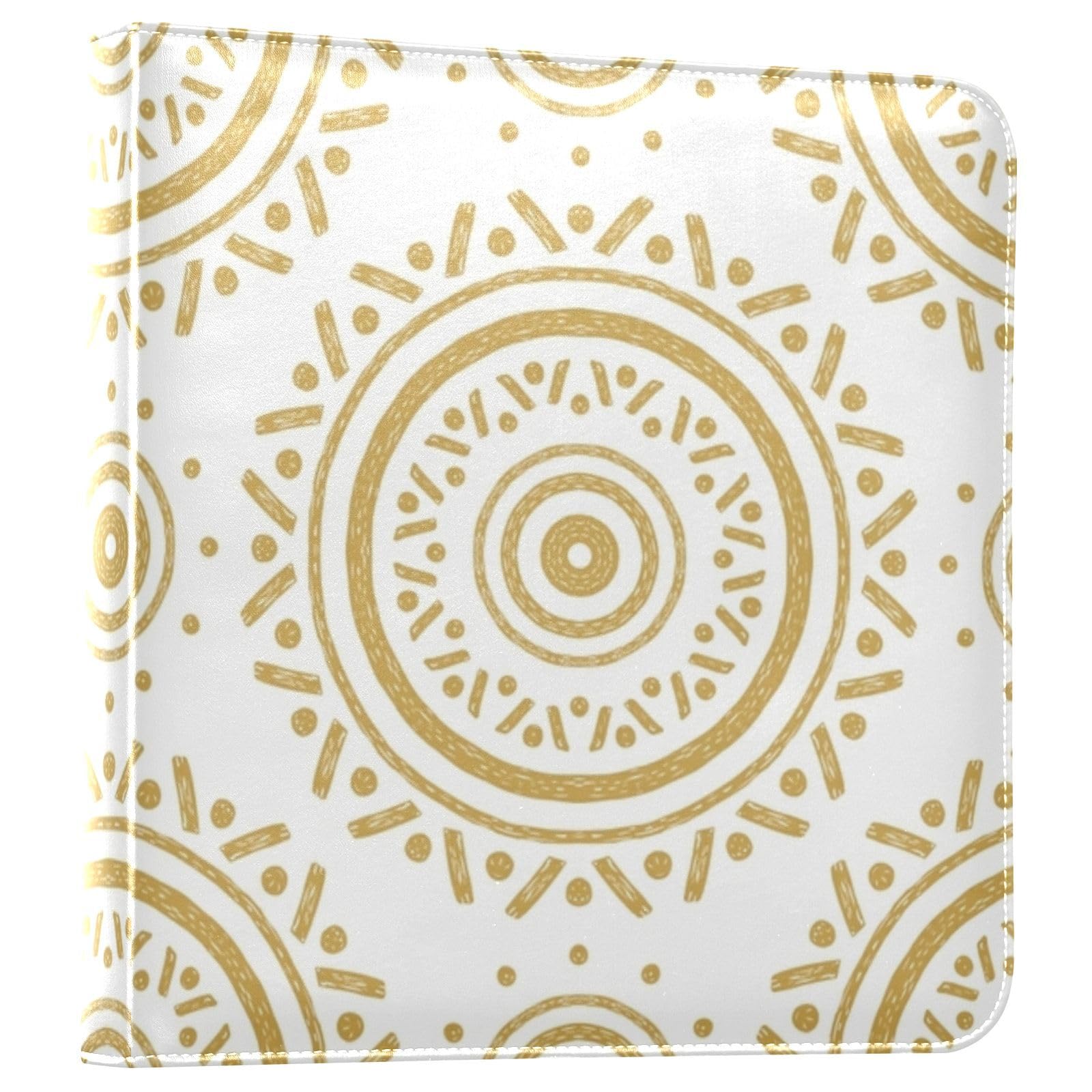 JIPONI Cute Suns Large Photo Album, DIY Leather Cover Scrapbook Albums for 4x6 5x7 6x8 Pictures, Self Adhesive Memory Book for Wedding, Baby, Family