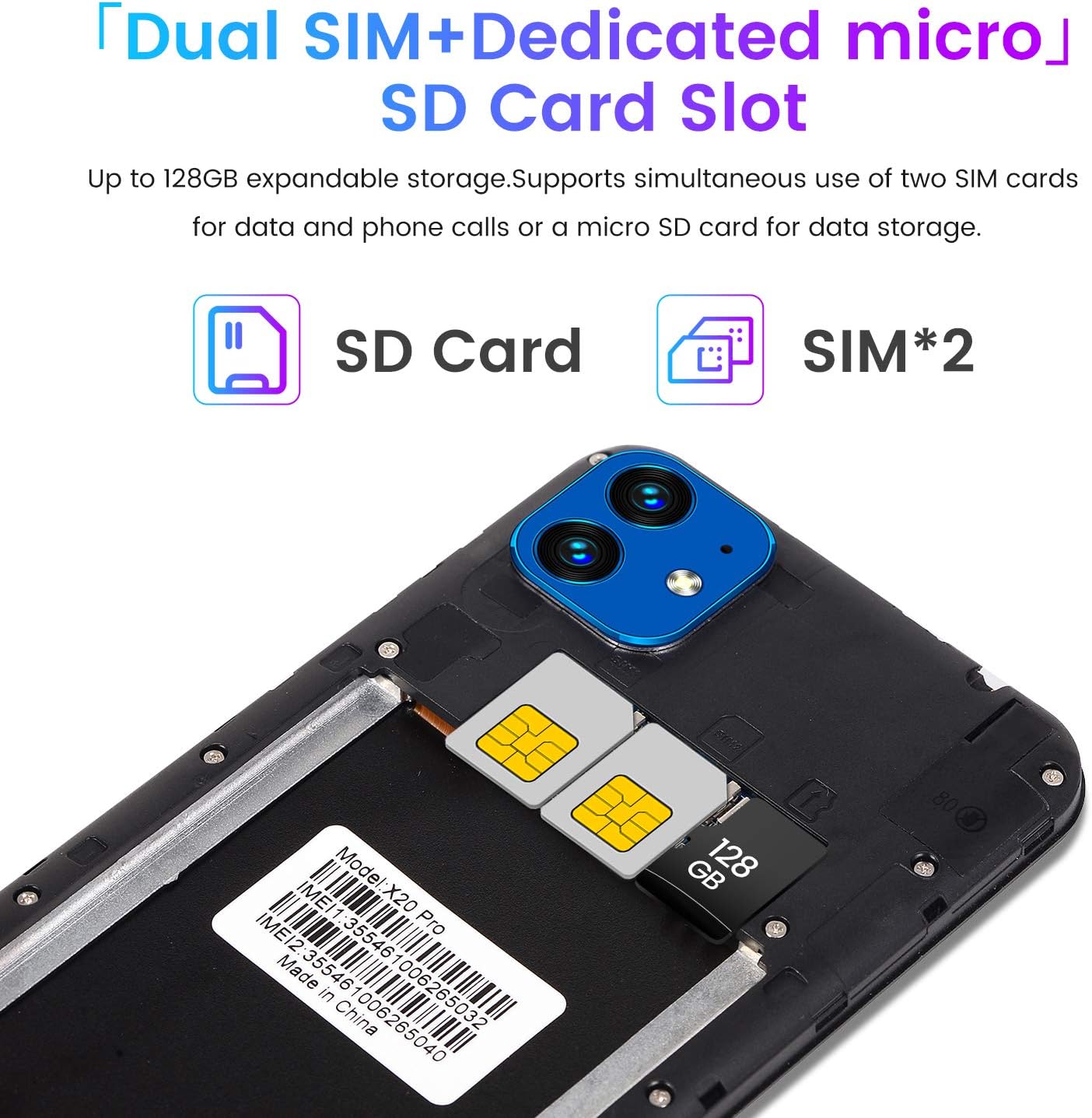 Buy Unlocked Cell Phone X20 Pro Y Android Smartphone 6 11 Inch Ips Full Screen 3gwcdma 850 2100mhz Carrers 2gb Ram 16gb Rom Dual Sim Card Front And Rear Cameras Blue Online In Taiwan B0828tx3vd