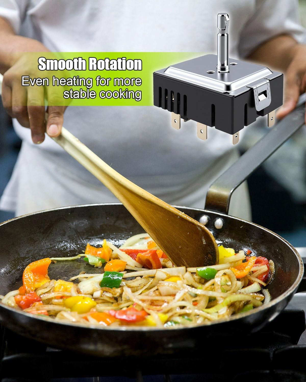 DG44-01006A Range Surface Element Switch Fit for Samsung, Range Control Switch Replace PER001-02 D 3282716 AP5800762 PS8764900 EAP8764900, Dual Burner Infinite Switch