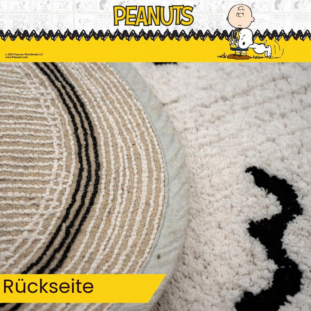 Franco Collectibles Peanuts Snoopy Badezimmerteppich, 100% Baumwolle, rutschfest, offizielles Lizenzprodukt