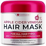 Apple Cider Vinegar Deep Conditioning Mask - Treatment for Dry Damaged Hair and Split End Repair - Sulfate Free Formula with Collagen, Keratin and Argan Oil - For Flaky Scalp and Dandruff Relief