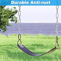 Vista 6 de Cadena de acero inoxidable de 39 pies, cadena resistente de 1/8 pulgada, cadena colgante para colgar ropa, decoraciones, sillas, asegurar puertas