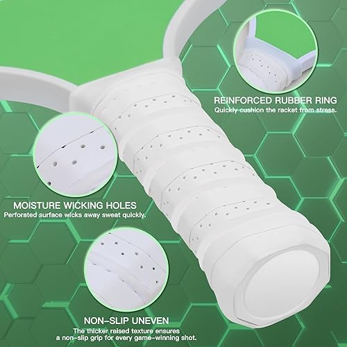 Miniatura 4 de Paletas de pickleball, juego de 2 raquetas ligeras de pickleball con superficie de fibra de vidrio, con 4 bolas, 2 toallas refrescantes y 1 funda de