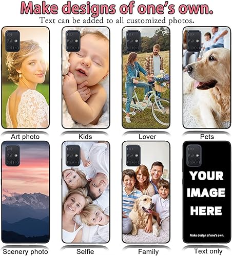 Miniatura 6 de Styletify Funda de teléfono personalizada para Galaxy F52 5G, funda de silicona a prueba de golpes, funda de teléfono personalizada de caramelo