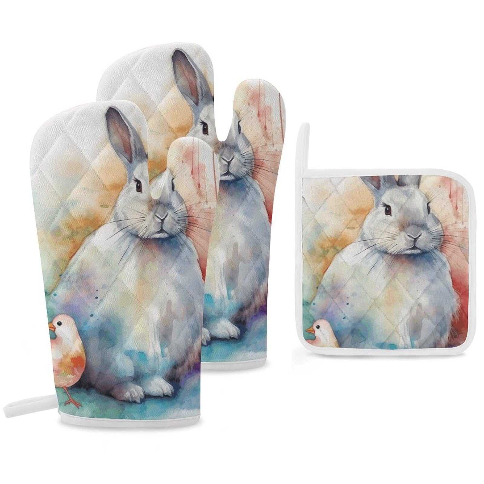 Gants de cuisine et maniques en coton pour moments de cuisson en famille