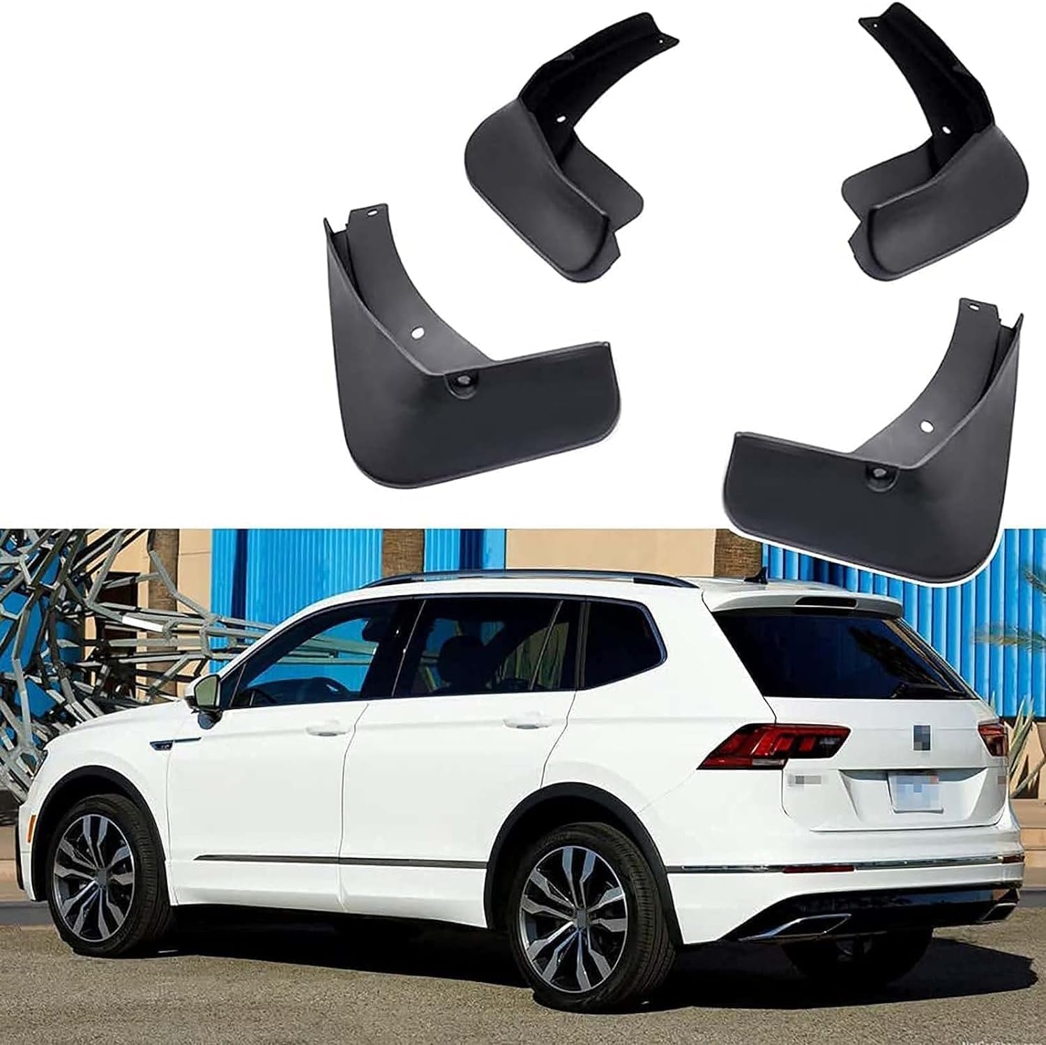 Bavette garde boue VW Tiguan R-Line 2019 2020 2021, accessoire auto anti-projections