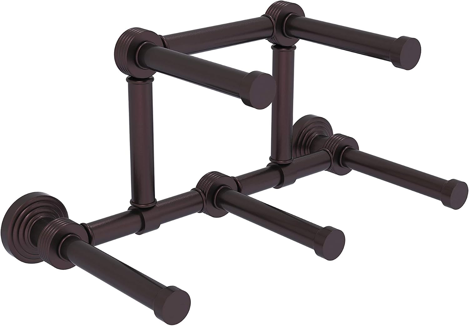 Allied Brass WP-24-5 Waverly Place Collection 5 Reserve Roll Toilet Paper Holder, Antique Bronze