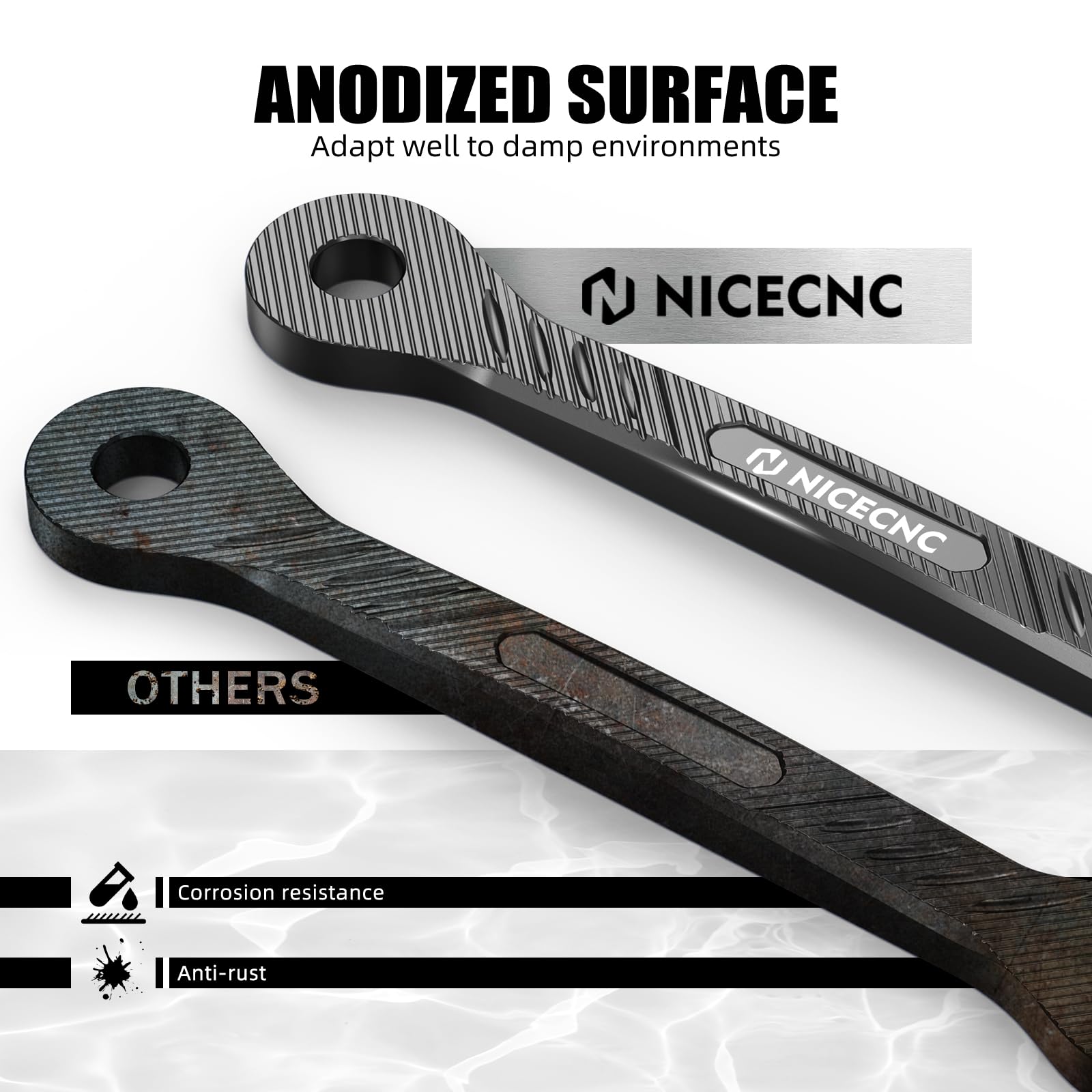 NICECNC Link di abbassamento in alluminio billet 38 mm per Yamaha Tenere 700 XTZ700 2019-2023