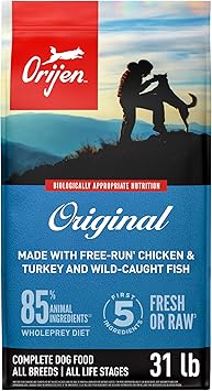 ORIJEN Grain Free High Protein Dry Dog Food Original Recipe 31lb Bag