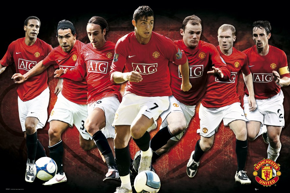 Gb Eye Ltd, Manchester United, Players 08/09, Maxi Poster, (61 X 91.5 Cm), Sp0569