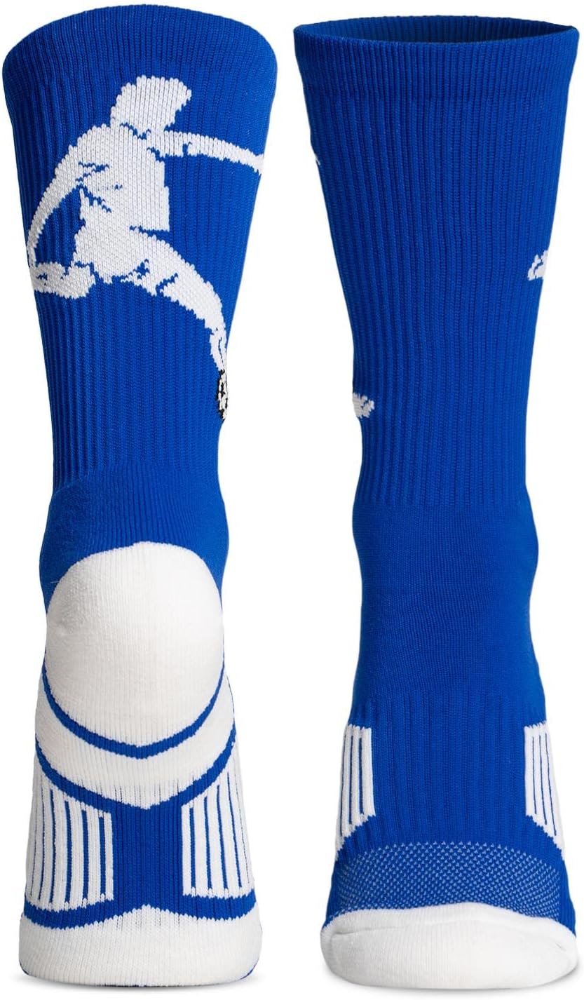 ChalkTalkSPORTS Performance Crew Socks - Soccer Player - Youth & Adult - Mid-Calf
