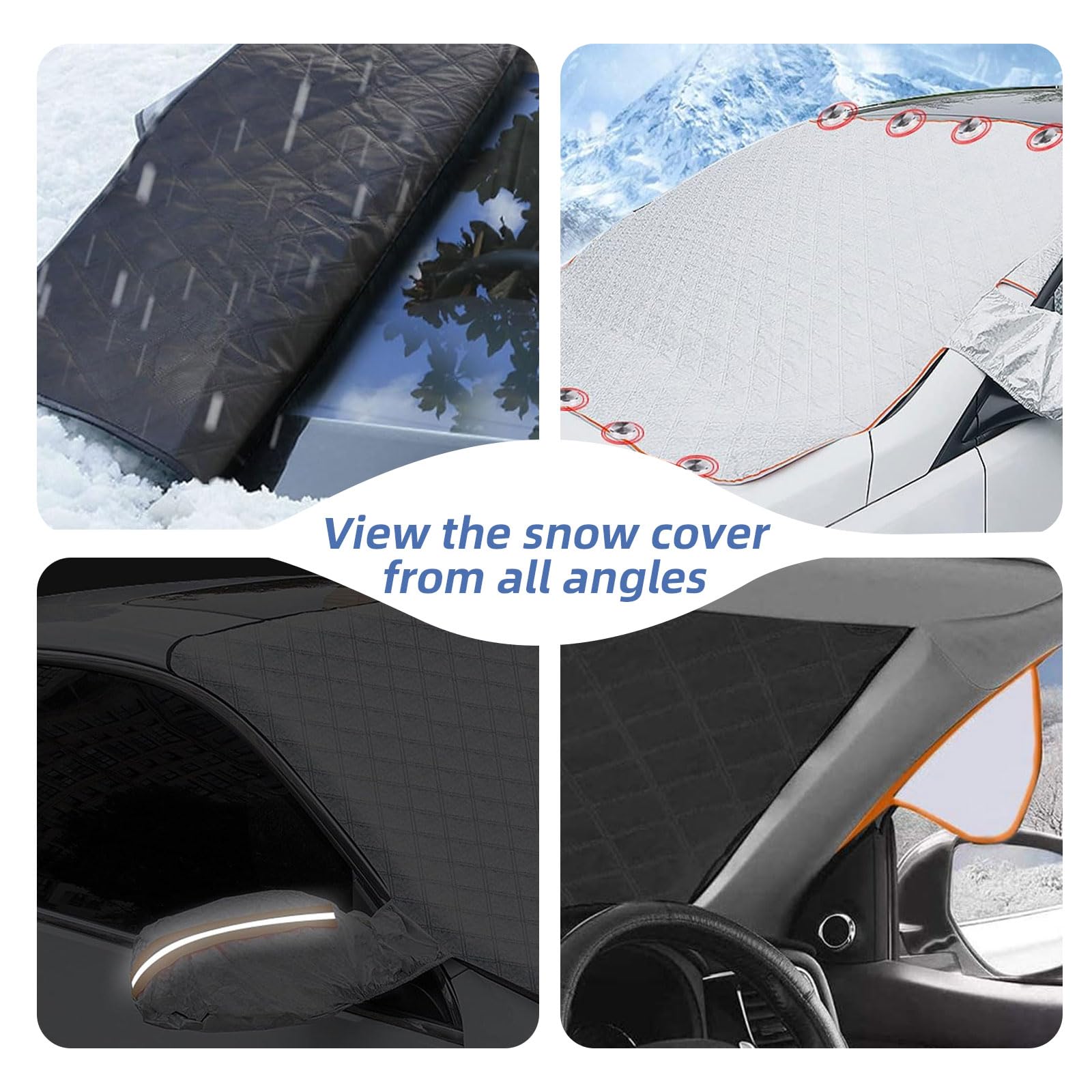 Cubierta Parabrisas Coche Plegable - 160x120 Cm, Aluminio, Protección Invierno Y Hielo