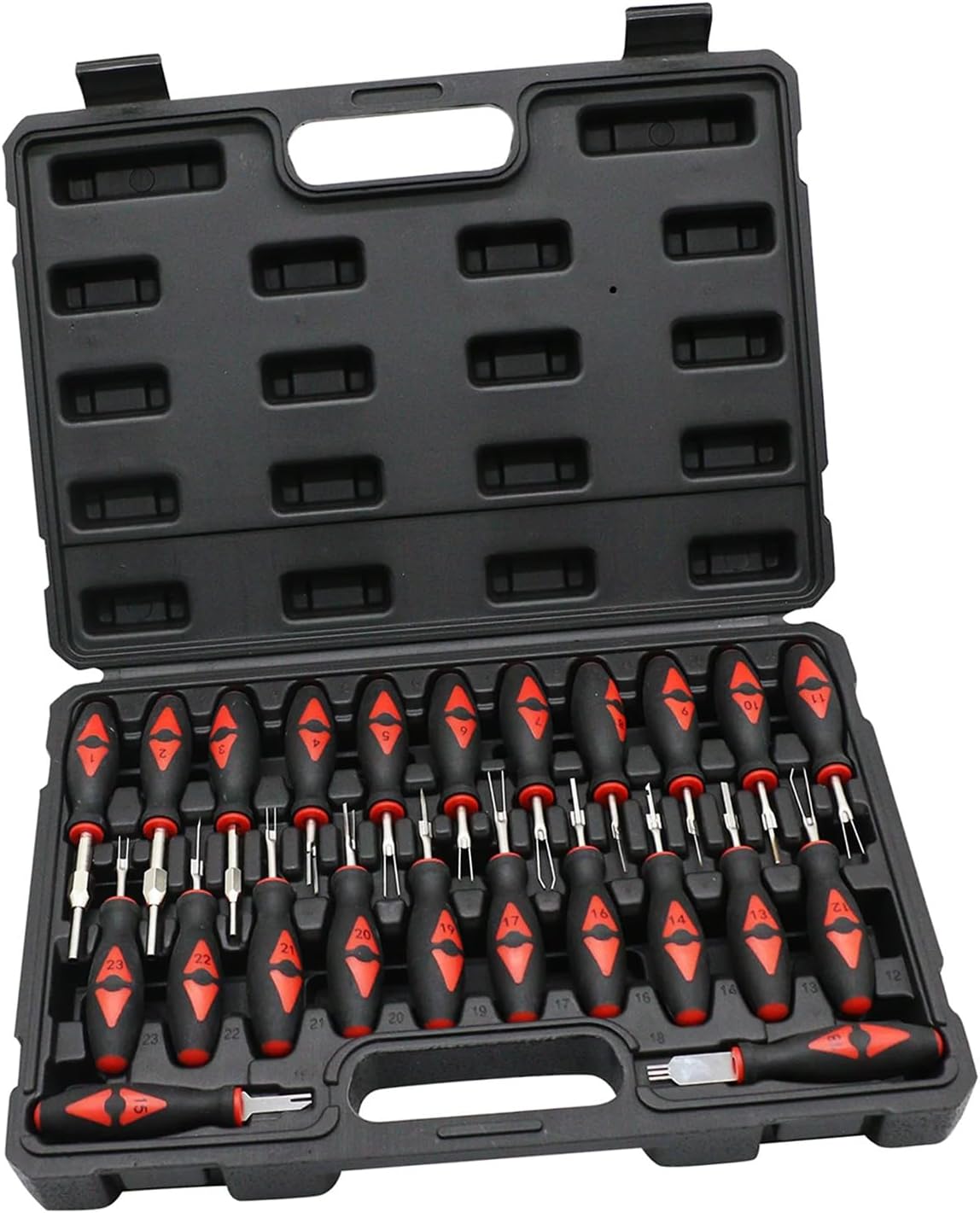 23pieces Car Electrical Terminals Pin Removal Separator Tool Set for Electrical Connector Repair and Maintenance