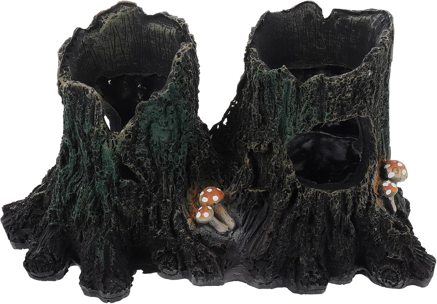 UPKOCH Reptile Cave and Lizard Hideout Multiporous Tree Trunk Shelter for Gecko Turtle Scorpion Habitat Decor Breeding Nest for Amphibians and Small Reptiles