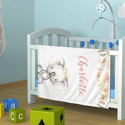 Miniatura 10 de Manta de bebé personalizada con nombre, mantas de bebé personalizadas para niños y niñas, súper suaves, mantas personalizadas con nombre para niños,