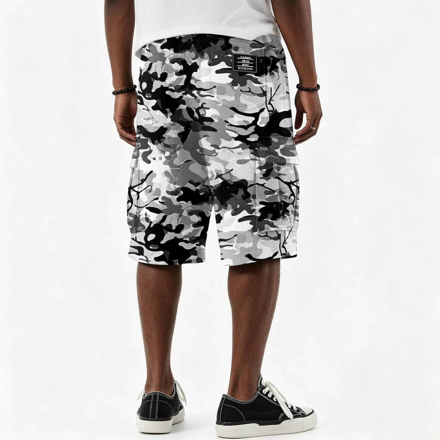 FQZWONG Mens Shorts 2026 Casual Workout Short Pants Loose Fit Beach Vacation Shorts Drawstring Baggy Trousers with Pockets