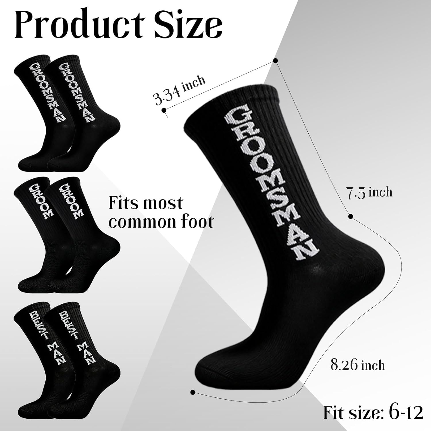 10 Pcs Groomsmen Gifts Funny Socks for Wedding Gifts Best Man from Groom - Image 4