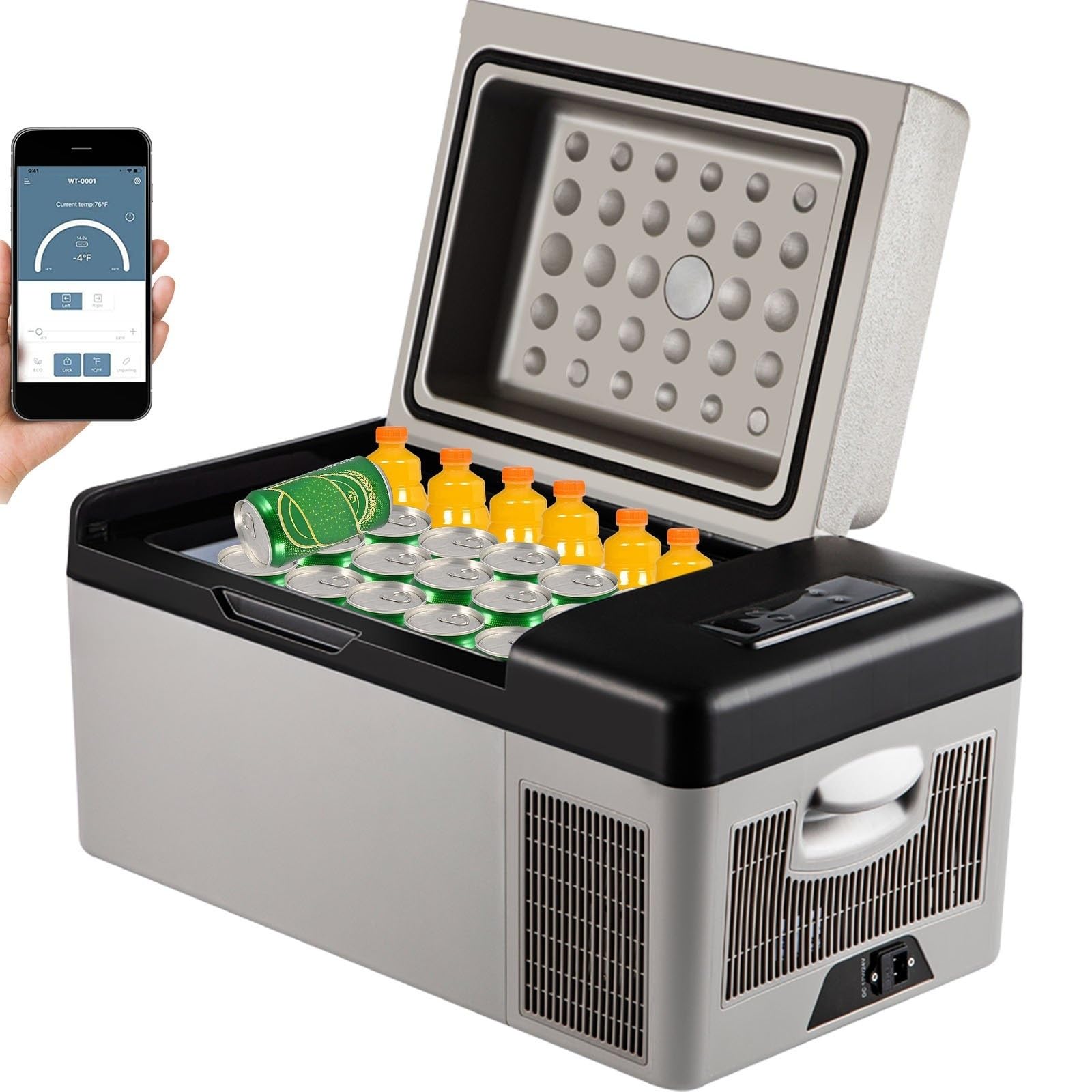 20L Frigoriferi per Auto Mini Frigo Portatile Elettrico Auto Frigorifero Congelatore 12/24V DC per -20℃~20℃ Mini Kühlschrank für Auto, Lkw, Boot, Wohnmobil