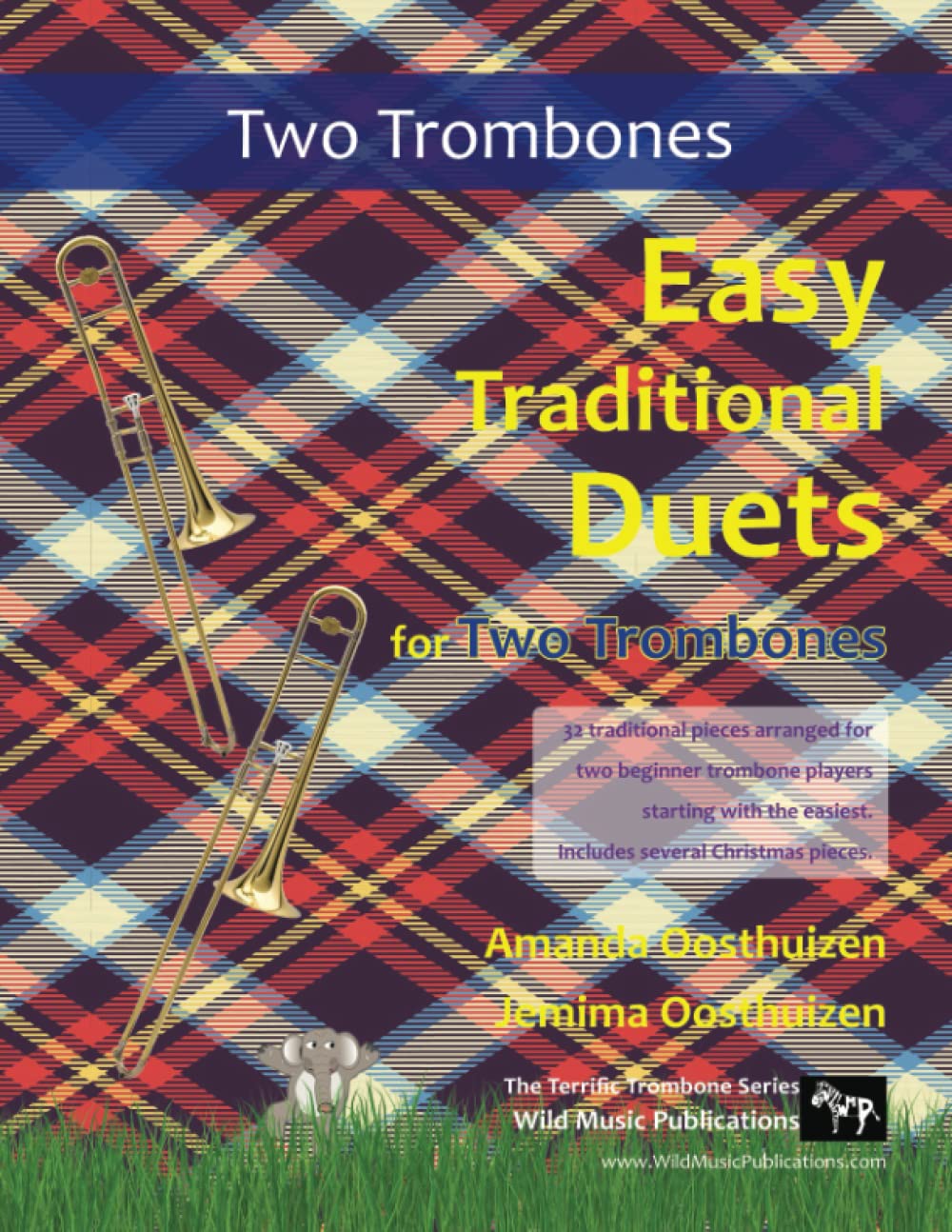 Easy Traditional Duets for Two Trombones: 32 traditional melodies from around the world arranged especially for two beginner trombone players. In Bass clef.