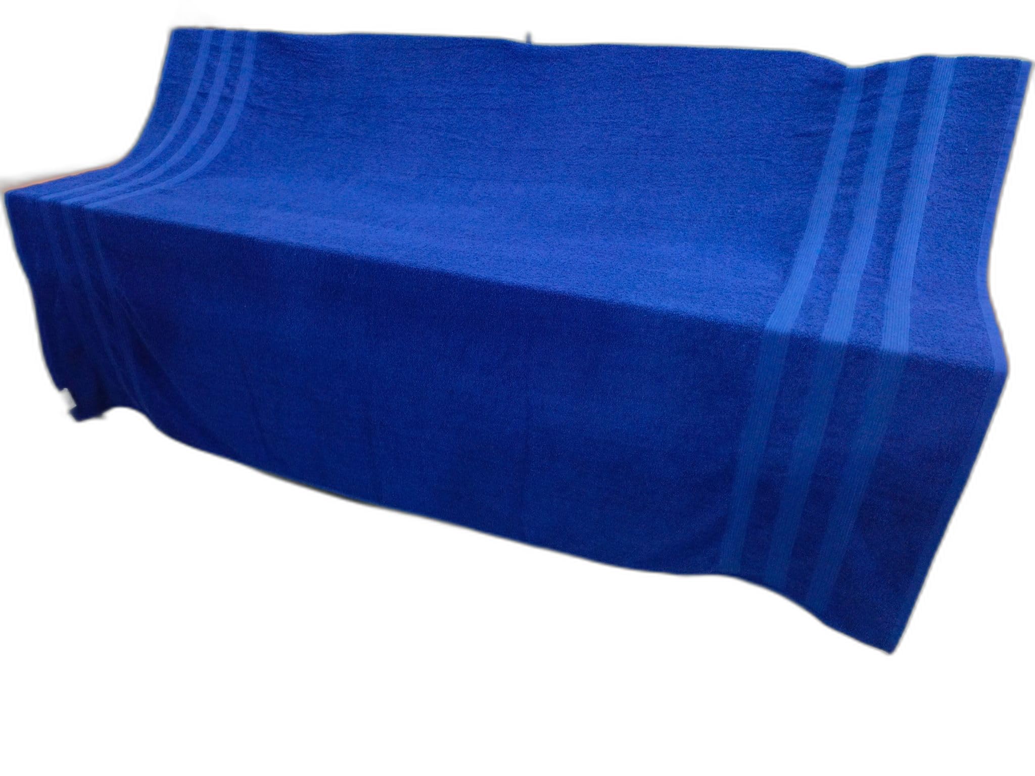 TEXTILESY Extra Large Super Bath Sheets (150 x 200 cm-600GSM) Massive/Huge/Mega Towels 100% Rich Cotton XXXL Towels Highly Absorbent Body Warp Beach Towel (Blue) - Image 3