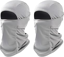 RYDER Full Face Mask for Bikers Riding Balaclava for Men Masks for Bike Riding Accessories Cycling Accessories Helmet Cap for Men Women Rider Helmet Balaclava for Men [Grey, Pack of 2]