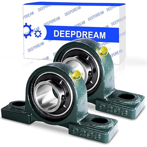 2 Pcs UCP206-19 Pillow Block Mounted Ball Bearing with 1-3/16"(1.1875inch) Self Alignment