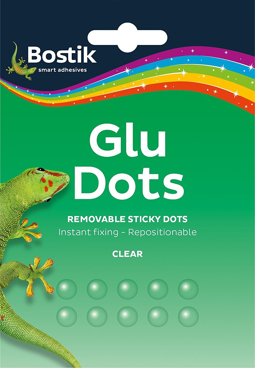 The Works Bostik Glu Dots Removable Clear Sticky Dots