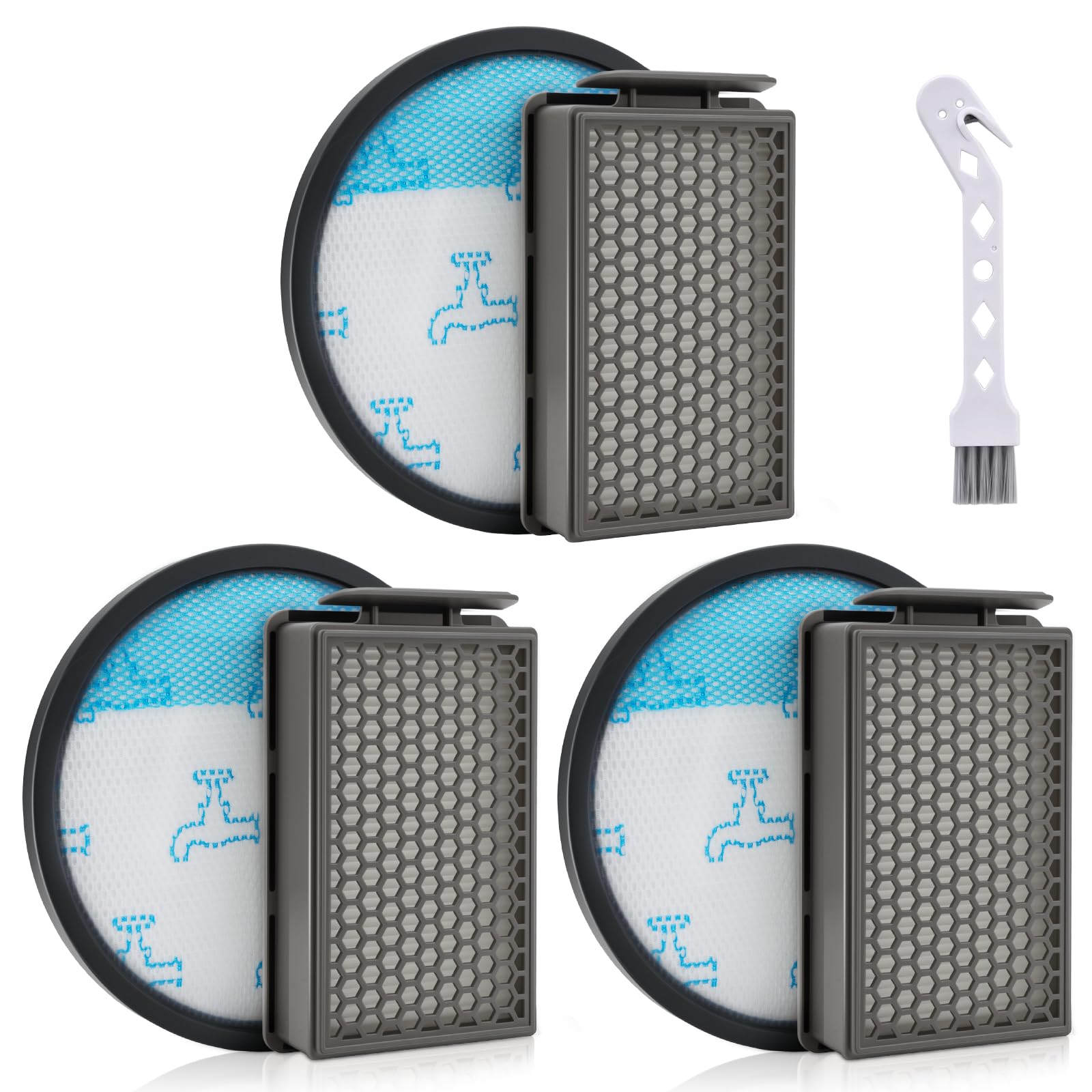 Confezione da 3 filtri ZR78000 per Rowenta Compact Power XXL Model RO48xx RO4825EA RO4855EA RO4871EA RO4881EA RO4B63EA