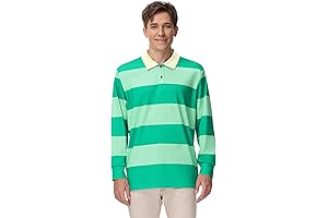 Blues Clues Adult Costume Classic Striped Long Sleeve Polo Shirt