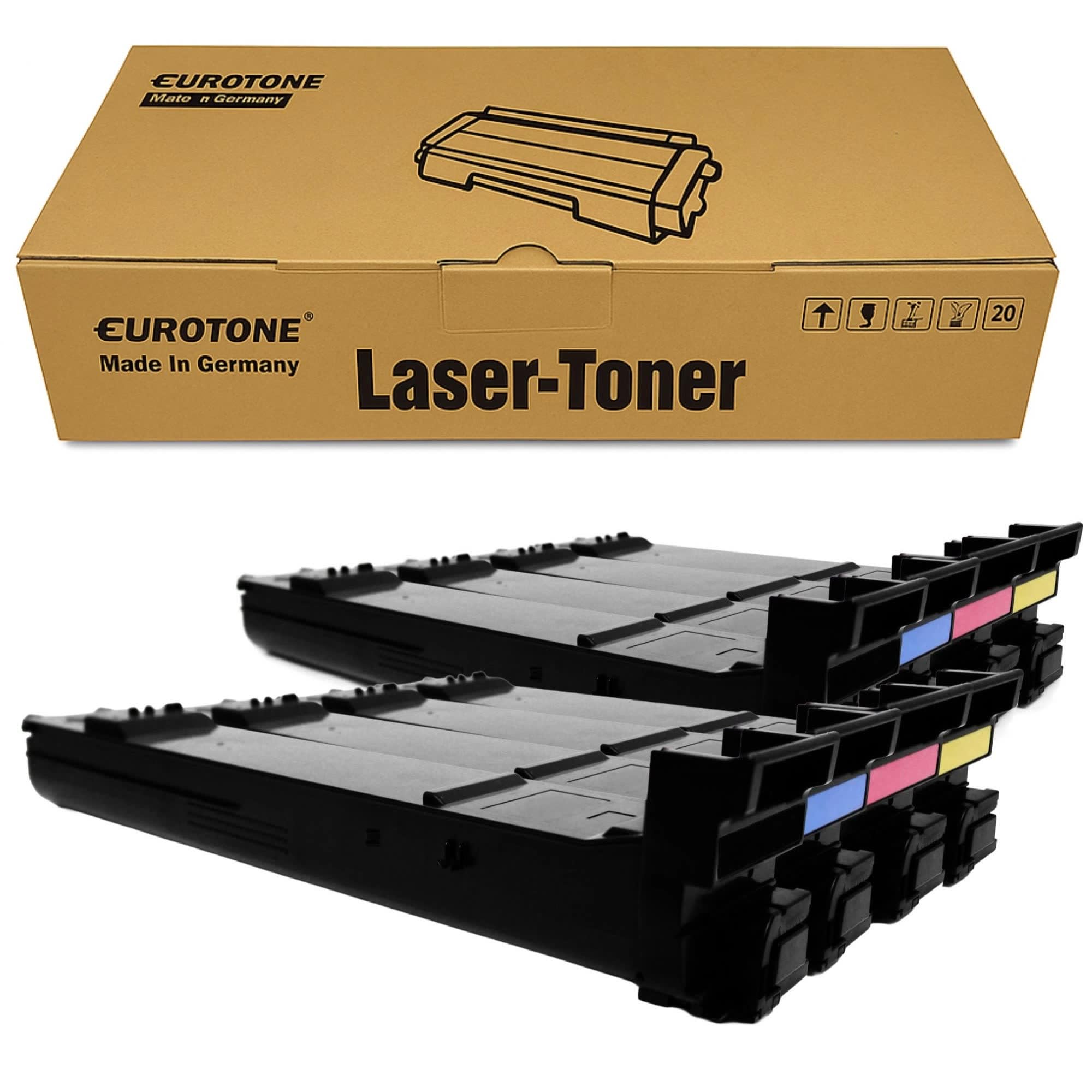 Eurotone 8X toner kompatybilny z Konica Minolta Bizhub C 240 250 252 wie TN-210 TN210 Set