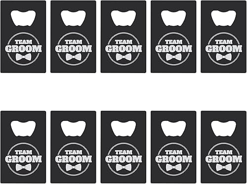 Abridores de botellas para padrinos de boda (paquete de 10) regalos para padrinos de boda I Team Groom Gifts