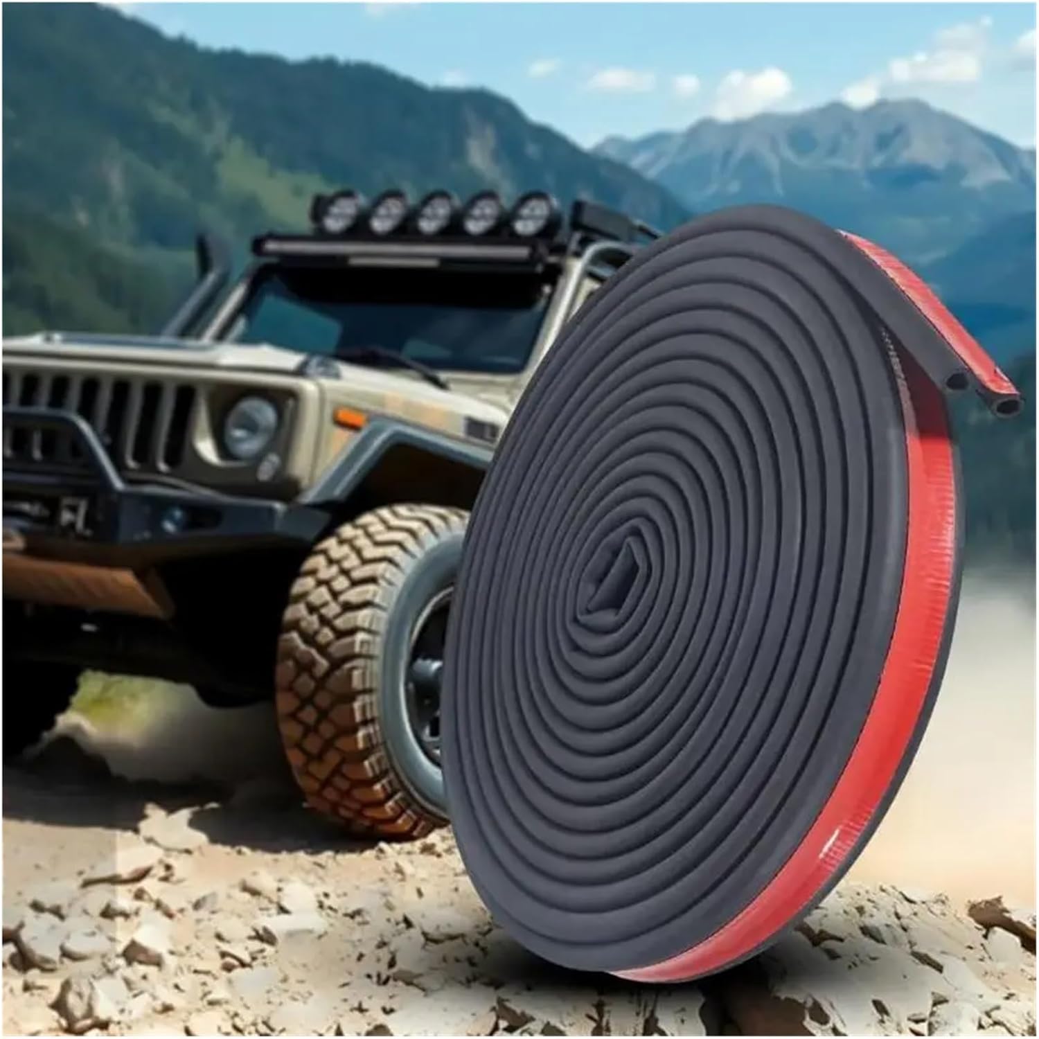 Two Cell Rubber Weather Stripping Dustproof Tailgate Seal Most Truck Campers H9EE(12 meters)