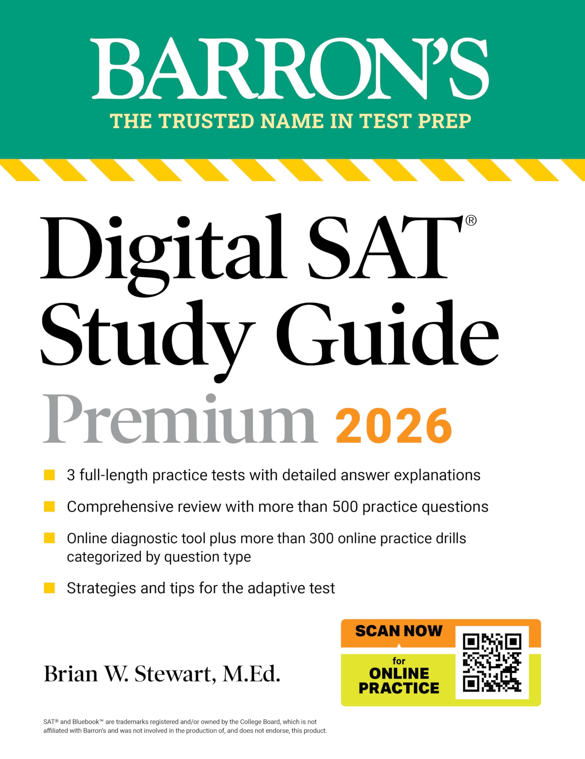 Barron’s Digital SAT Premium Study Guide; 2026 with 1,800+ Questions, Full-Length Tests, and Premium Online Tools
