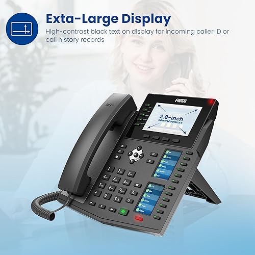 Miniatura 3 de Fanvil Pantalla a color X6U IPV4 e IPV6, POE y Gigabit Ethernet