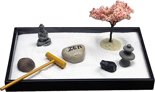 Natures Mark Kit de decoración de mesa de jardín Zen con accesorios