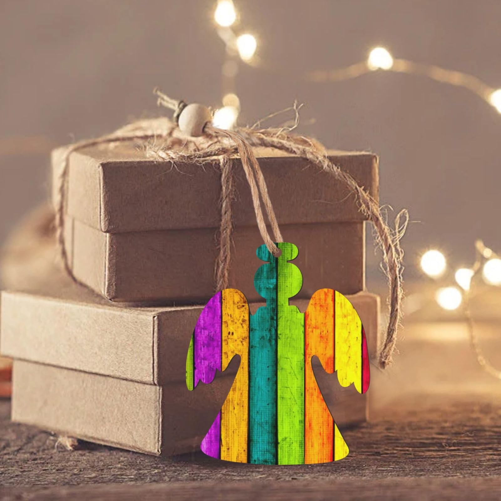 Amazon.co.jp: 木製クリスマスオーナメント 7色ボード クリスマス