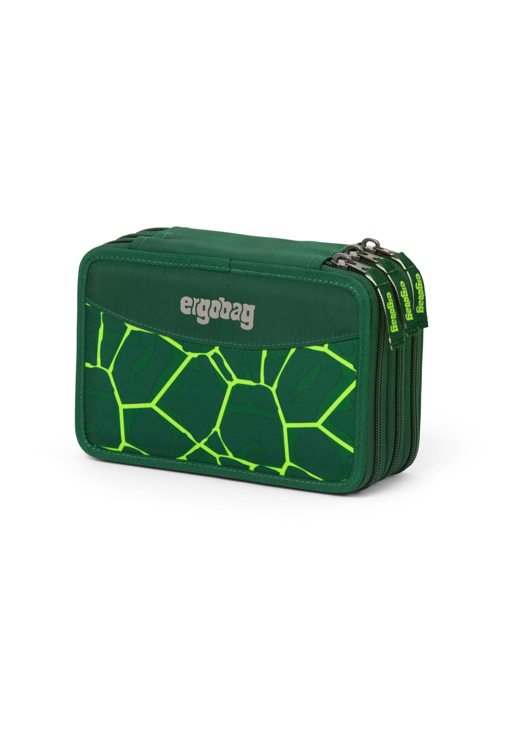 ergobag Astuccio maxi | Set da 40 pezzi con matite colorate e pennarelli Lyra, righello, forbici e scomparto per monete, ideale per la scuola