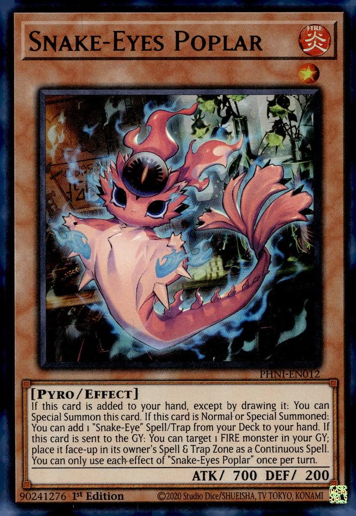 Amazon.com: YU-GI-OH! Snake-Eyes Poplar - PHNI-EN012 - Ultra Rare