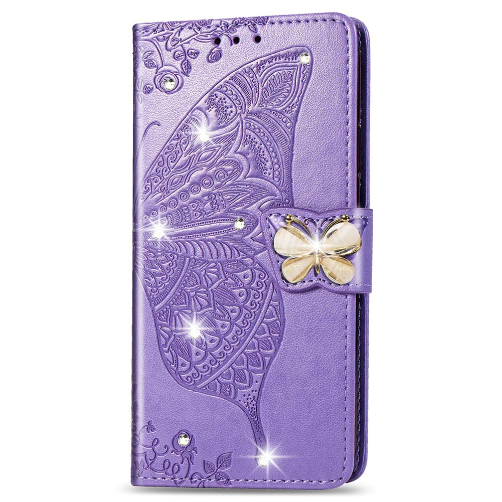 Ysnzaq Owl Embossed Wallet Case For IPhone 16 6.1" With Card Slots Kickstand, Bling Glitter Sparkly Gems Diamond PU Leather Folio Flip Cover For IPhone 16 / Apple 16 YK Rose Gold - View #9