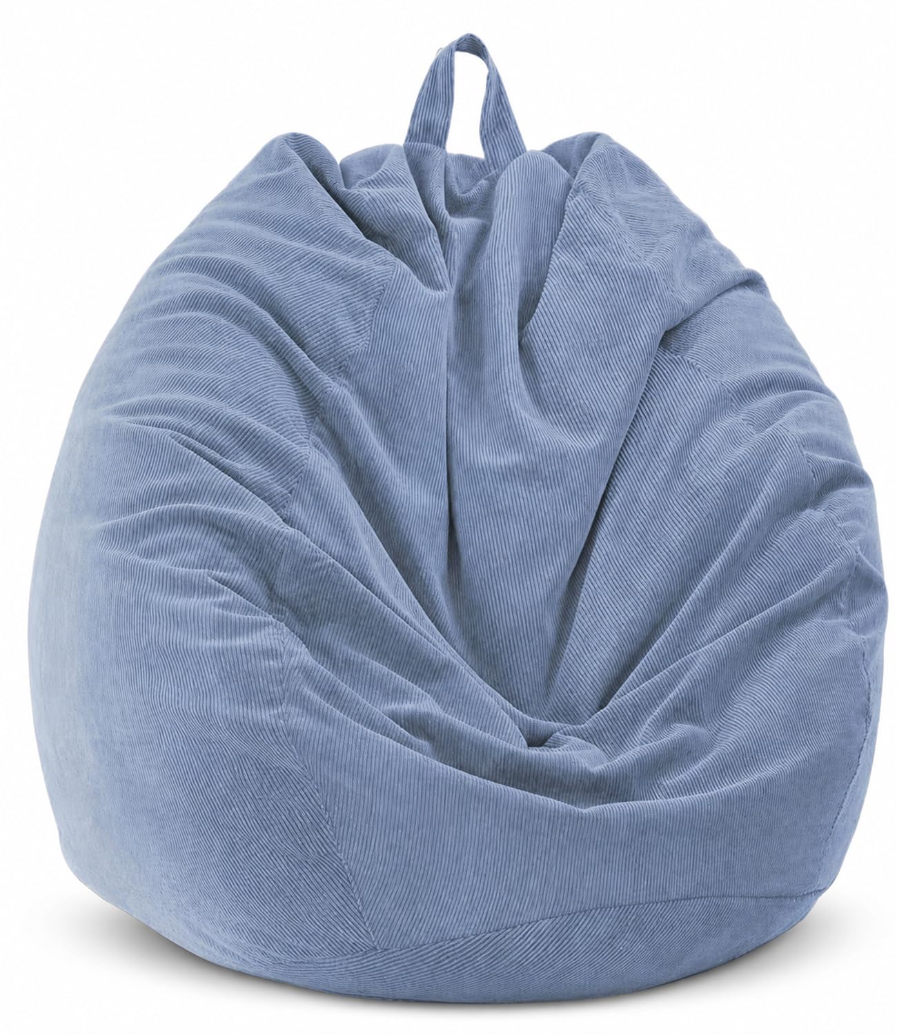 Highdi Bean Bag (No Filler),100x120cm Corduroy Bean Bags Adult, Dark Blue Large BeanBag Chair,Washable Soft Comfortable Indoor Outdoor for Garden Living Room Furniture