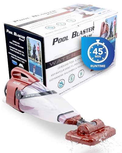 POOL BLASTER Pulse Cordless Pool Vacuum for Above Ground Pools | American-Engineered Hoseless Vac with XL Debris Chamber & 45" Pole - Rechargeable Cleaner with 7.5" Head & 45 Min Runtime