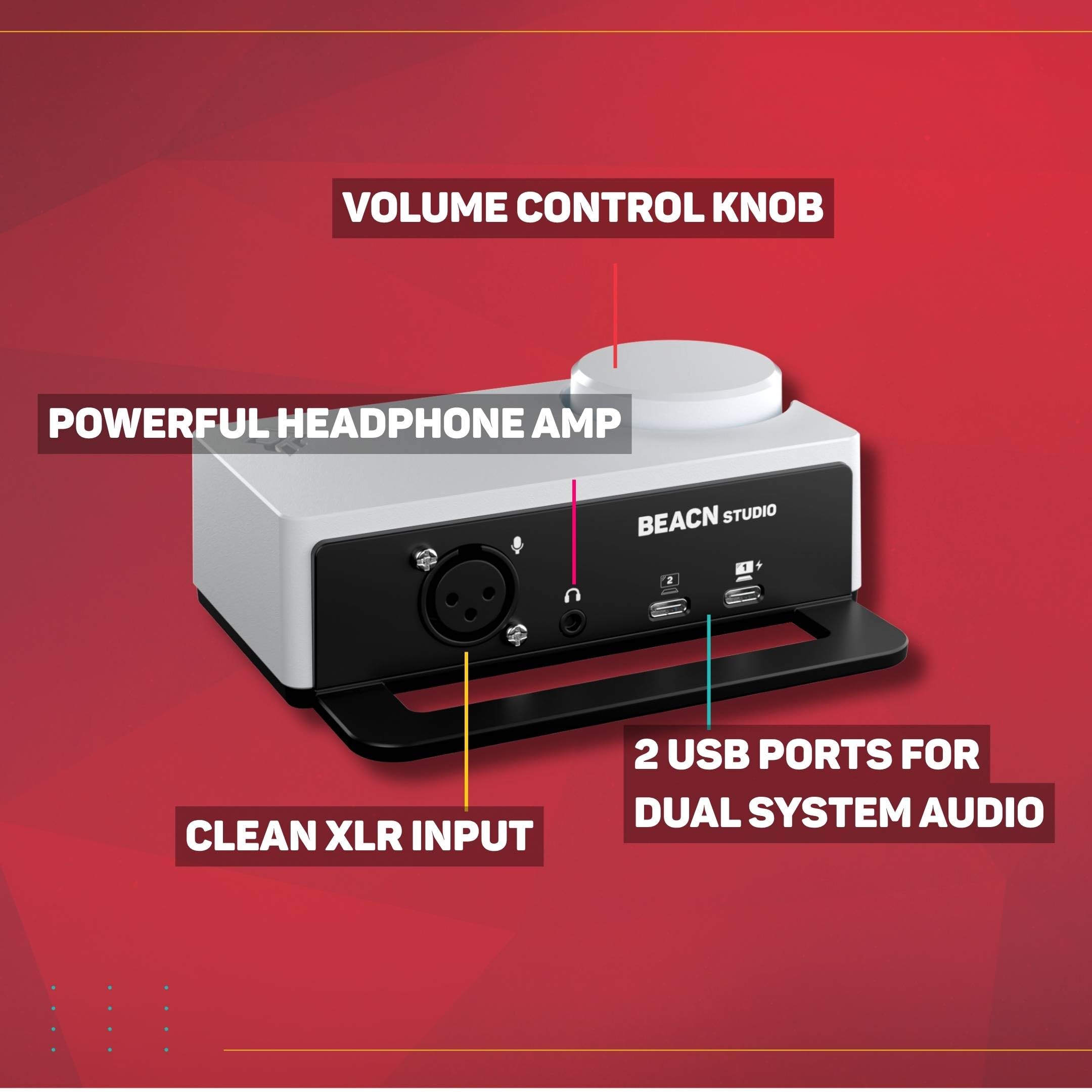 Amazon.co.jp: BEACN Studio – クリエイター向けUSB XLRオーディオ