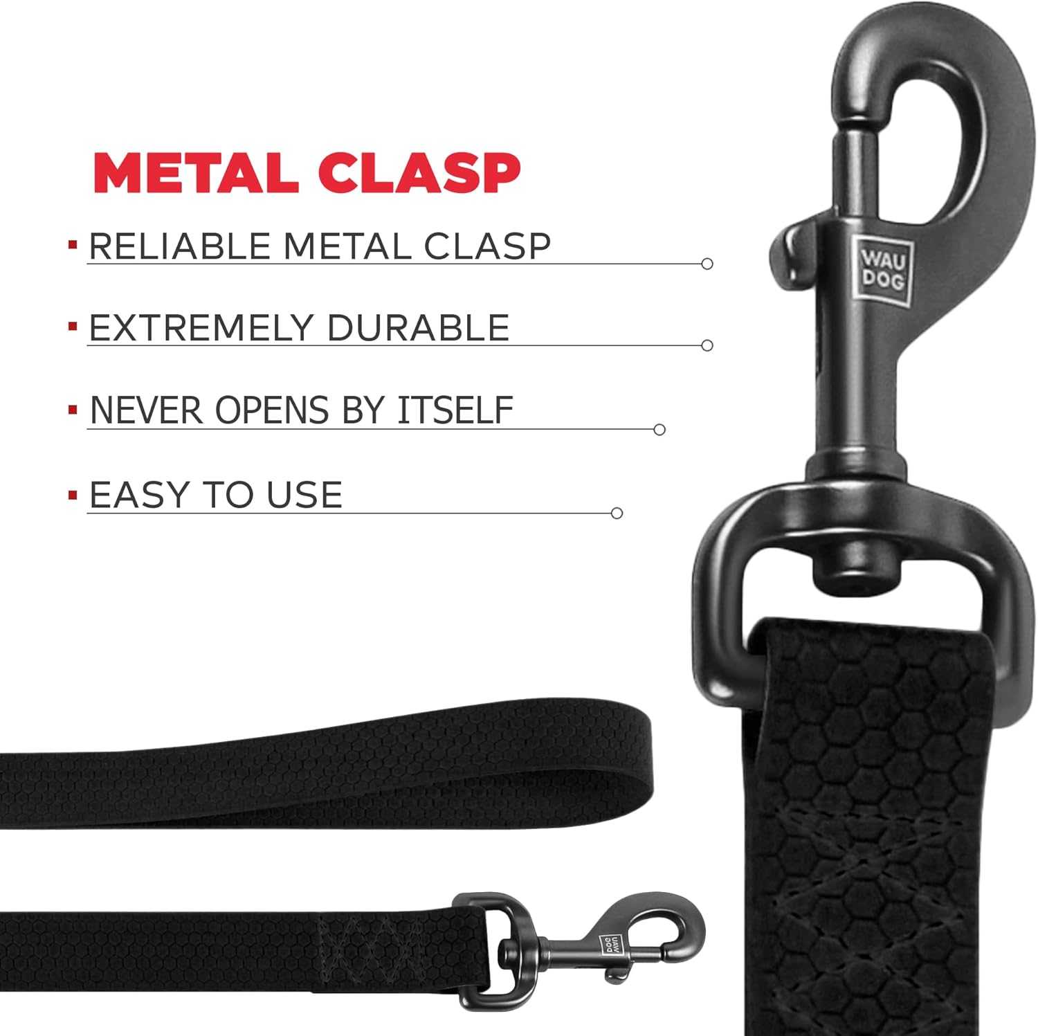 Waterproof Dog Harness 3/5 Wide Black/Waterproof Dog Leash 6Ft Black