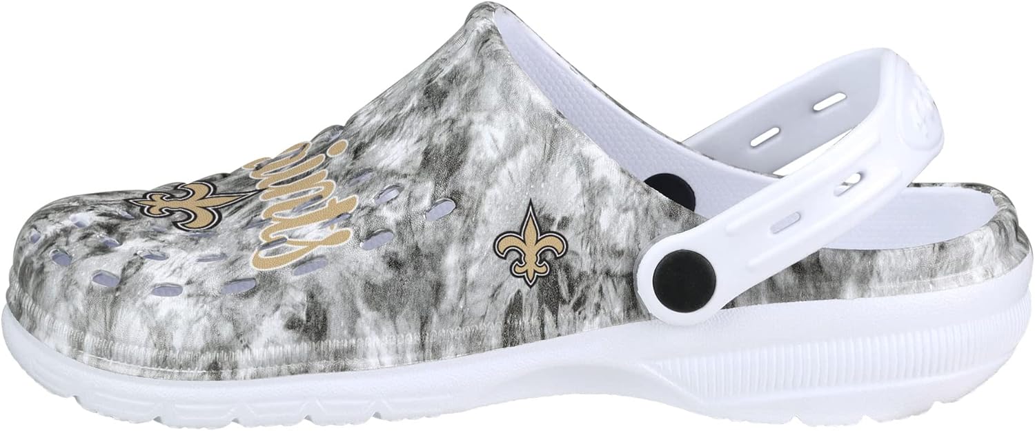 New Orleans Saints NFL Womens Cloudie Clog with Strap