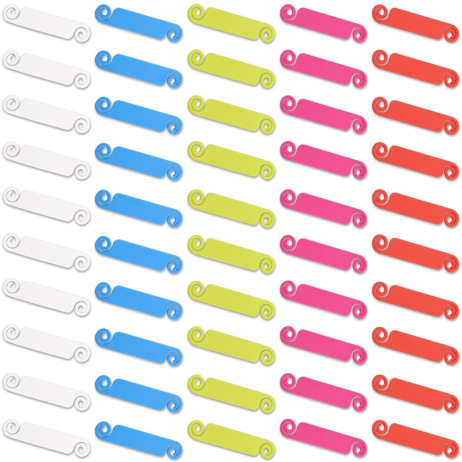 ケーブルタグ　５点セット　新品未使用 ケーブルラベル5枚セット 1枚30個x5シート計150個分 ケーブル