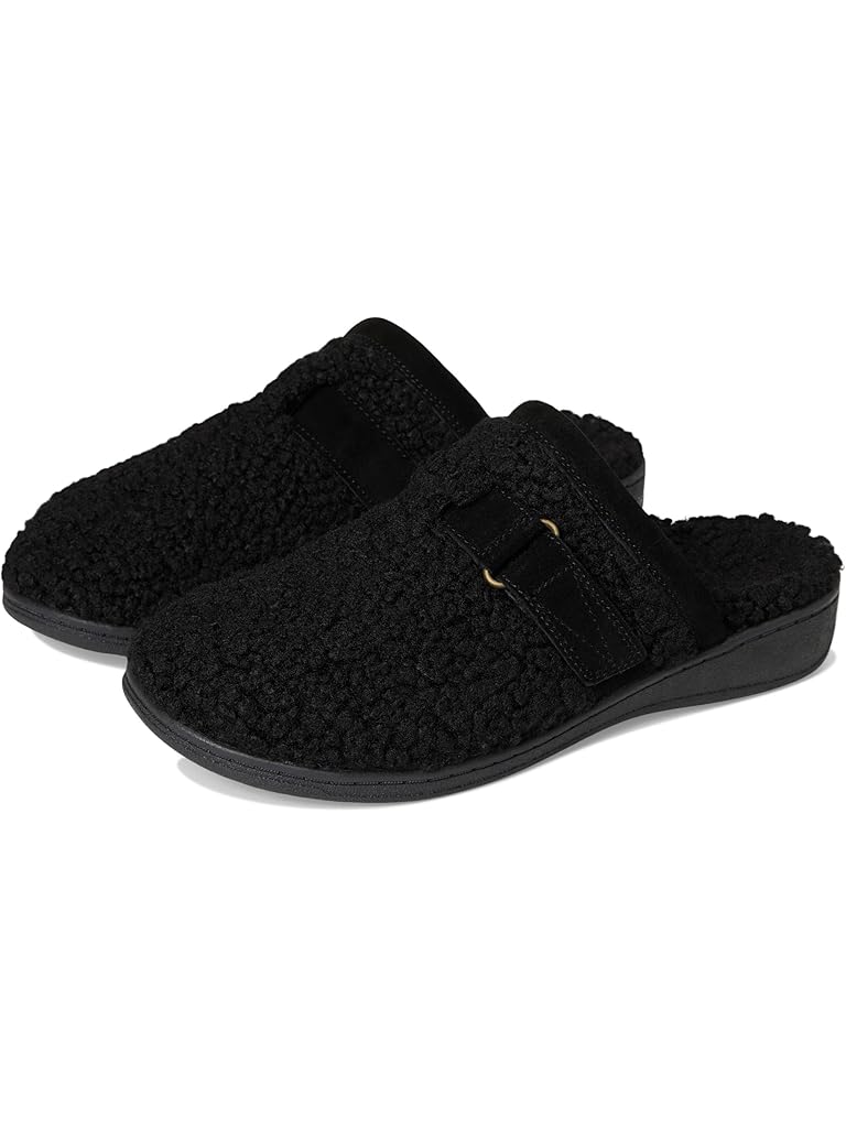 Black VIONIC Izzy Mule Slippers