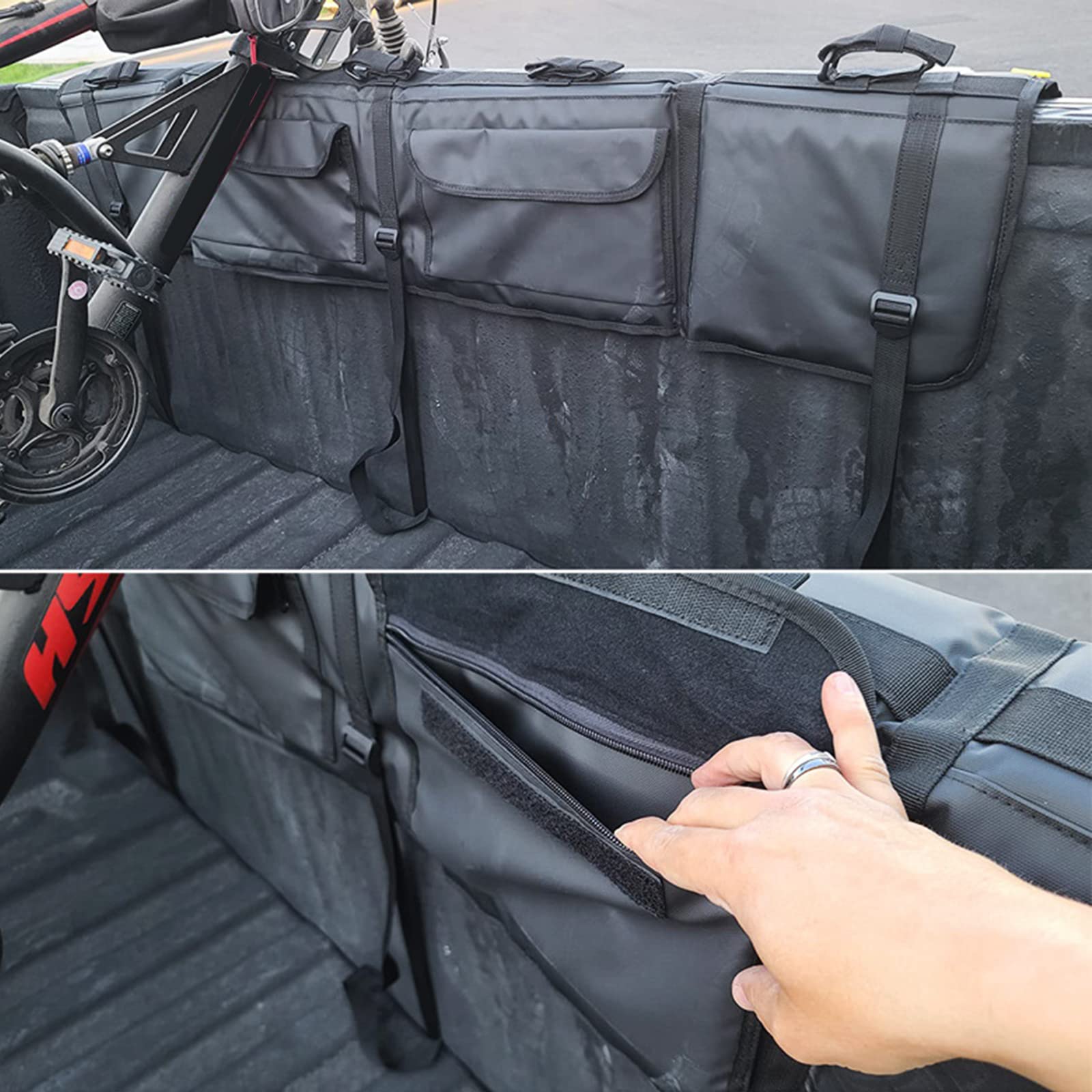 Pickup Pad, Pickup Hayon Coussin De Protection Antidérapant, Hayon Protecteur Pad pour VTT Porte-vélo, Chargement Jusqu'à 5 Vélos